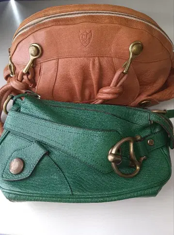 가죽 숄더백 2세트