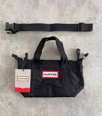 HUNTER 미니 핸드백 숄더백 블랙 블랙