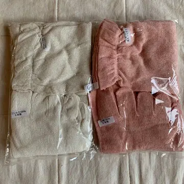 새상품 실크와 면의 4족 레이어드 삭스