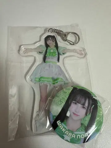 와카바의 아크릴 키링, 캔 배지