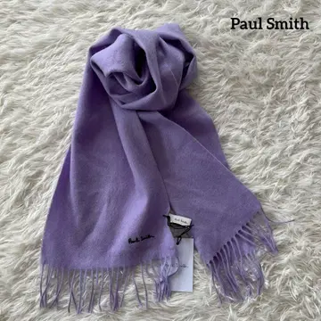 [ 택 포함 ] Paul Smith 울 100% 머플러 라벤더