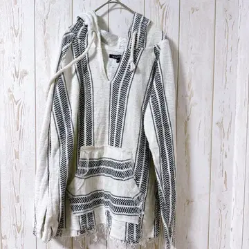 ocean drive 스트라이프 패턴 후드 부착 후드티 M 당일 발송