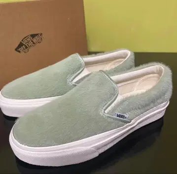 VANS 슬립온 민트 그린 퍼