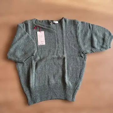 Lui Chantant 반팔 니트 그린 사이즈 9