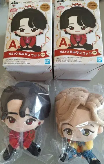 Mrs. GREEN APPLE 제일복권 A상 봉제 인형 마스코트 2종