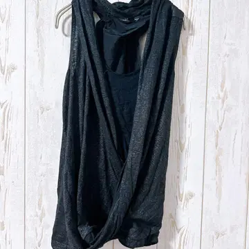 ROCK & REPUBLIC 블랙 슬리브리스 M 당일 발송