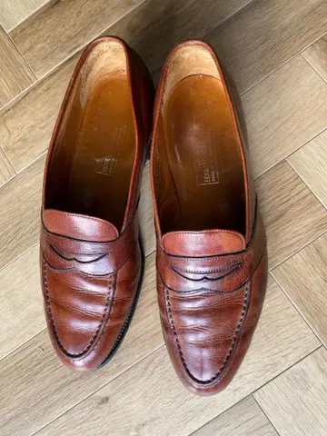 에드워드 그린 구 로고 페니 로퍼 사이즈 UK 7 1/2