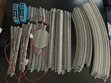 N 게이지 레일 세트 포인트 포함