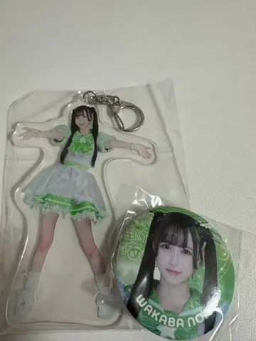 와카바노아 아크릴 키링, 캔 배지