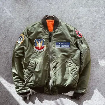 ALPHA MA-1 플라이트 자켓 와펜 Y2K M