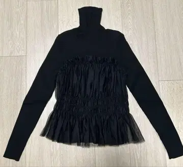 아푸와이저 리셰 튤 콤비 니트 블랙