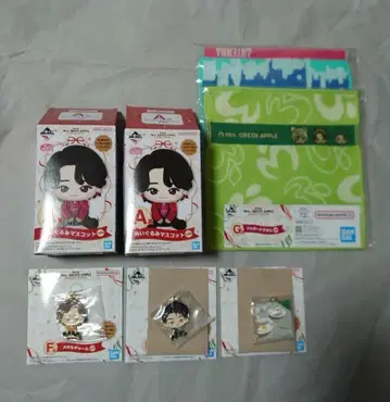 제일복권 Mrs.GREEN APPLE A상 봉제 인형 마스코트 2종 외