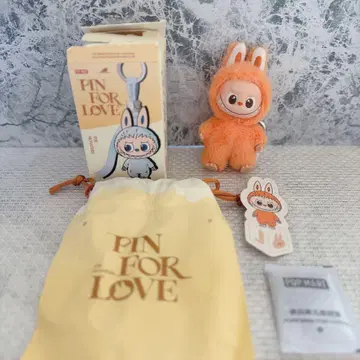 J 라부부 LABUBU PIN FOR LOVE 봉제 인형 펜던트
