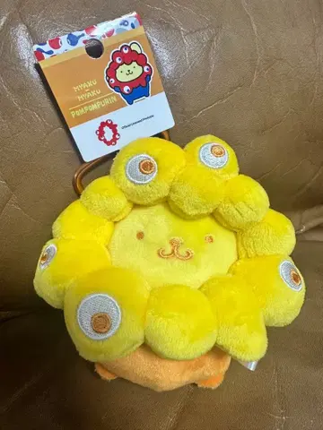 미야쿠미야쿠 산리오 폼폼푸딩 카라비너 포함 봉제 인형 최애 컬러