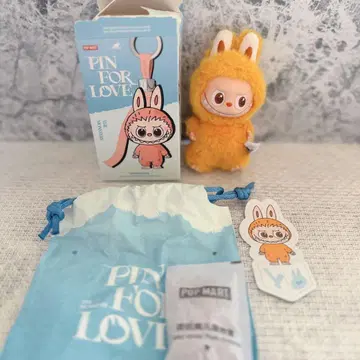 Y 라브부 LABUBU PIN FOR LOVE 봉제 인형 펜던트
