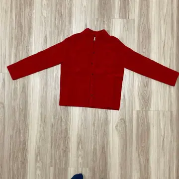 nume 빨간색 긴팔 가디건