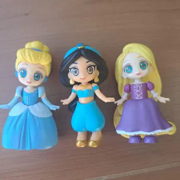 신데렐라 재스민 라푼젤 피규어 3체 세트