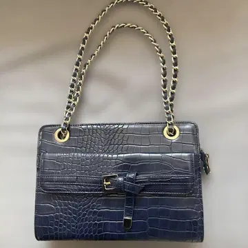 릴리 브라운 악어 무늬 핸드&숄더 2way 백