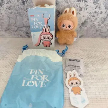 S 라부부 LABUBU PIN FOR LOVE 봉제 인형 펜던트