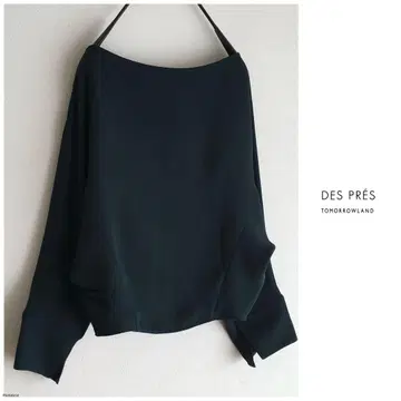 투모로우랜드 데프레 [세탁 가능] 레이온 더블 크로스 돌먼 블라우스
