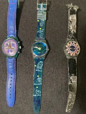 스와치 손목시계 쿼츠 3개