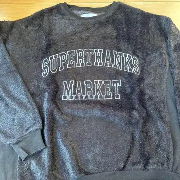 SUPERTHANKS MARKET 맨투맨 블랙