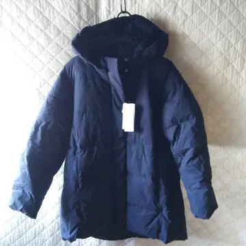 lusso 네이비 파이버 다운 코트