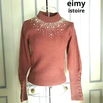 eimy istoire 펄 장식 리브 니트