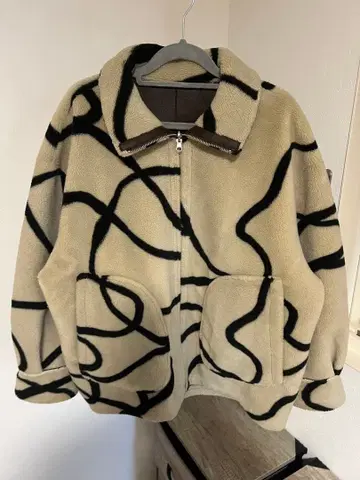 Ameri 2way 집업 보아 블루종