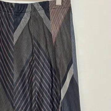 JURGEN LEHL 요건 레일 롱 스커트 플레어 캐주얼 올 패턴