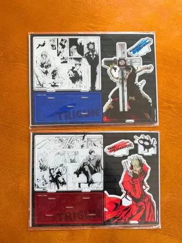 트라이건 명장면 아크릴 스탠드 바슈 울프우드 트라이건전