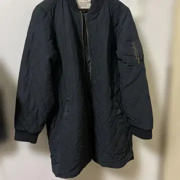 네이비 퀼팅 자켓 3L