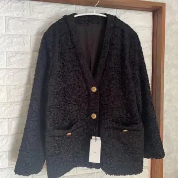 Vin 블랙 노카라 자켓 9호 택 포함 새상품