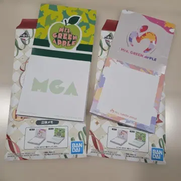 Mrs. GREEN APPLE 제일복권 H상 입체 메모 컴프 세트