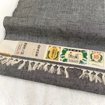 옷감 그레이 킹 사이즈 앙상블 명주 비단 순수 실크 중고품 pt080