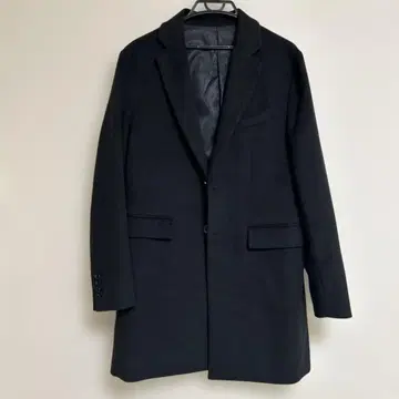 UNION STATION 블랙 체스터 코트 L