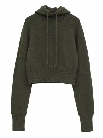 CLANE SHORT KNIT HOODIE