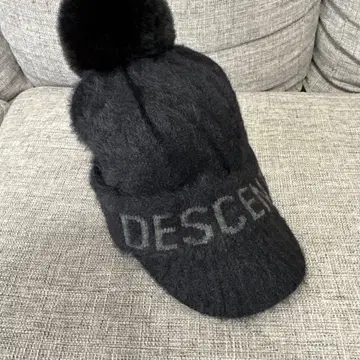 데상트 골프 니트 모자 여성용