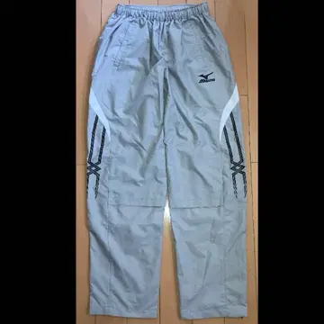 [새상품] Mizuno 윈드브레이커 팬츠 그레이