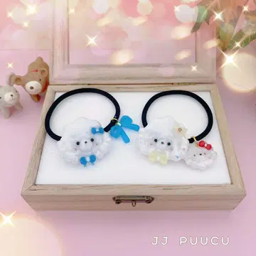 레진 푸쨩과 리본 푸쨩과 쁘띠 푸쨩의 머리끈