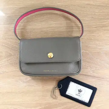 A.D.M.J. 그레이 플랩 파우치 스마트폰 파우치