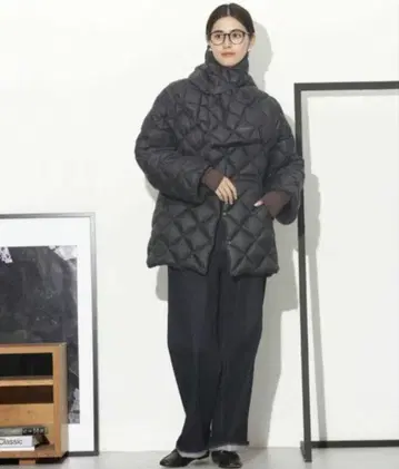 TAION, 별주 다운 머플러 포함 크루넥 미들 다운 나노 유니버스