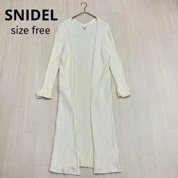 SNIDEL 스나이델 리브 니트 롱 가디건 free
