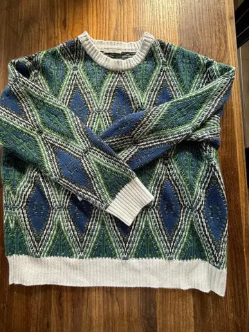bayflow 니트 스웨터 그린 L 사이즈