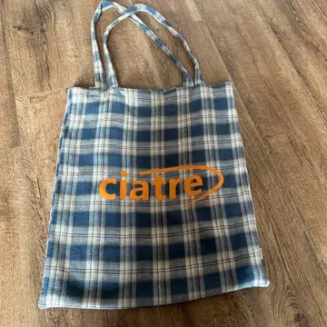 ciatre 체크 무늬 토트백