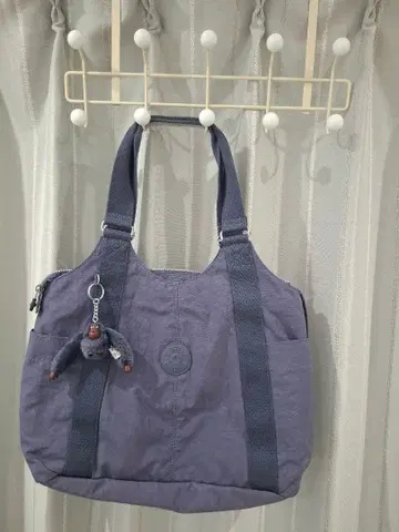 Kipling 다크 퍼플 토트백