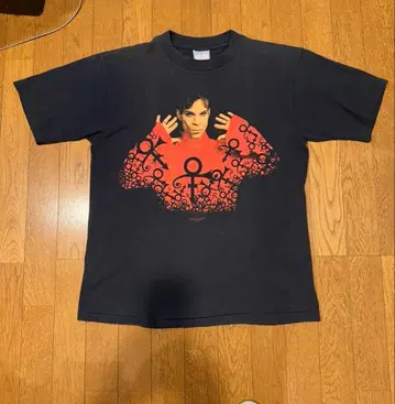 USA제 프린스 빈티지 T셔츠 블랙 L