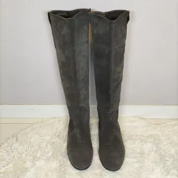 새상품급 FABIO RUSCONI 스웨이드 롱 부츠 35 (22.5cm)