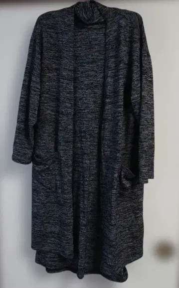 다크 그레이 롱 가디건 터틀넥 원피스 앙상블