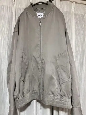 ZARA 그레이 블루종